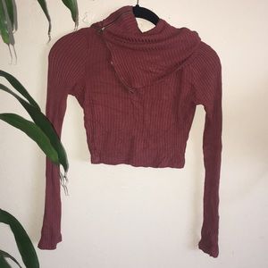 4/$25 Long sleeve crop top